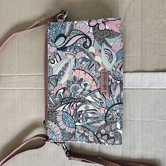Sakroots brown floral crossbody purse - Picture 2 of 8